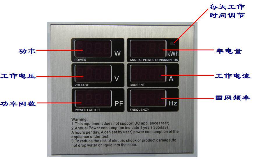 大功率30A电压 电流 功率 功率因数 频率表头