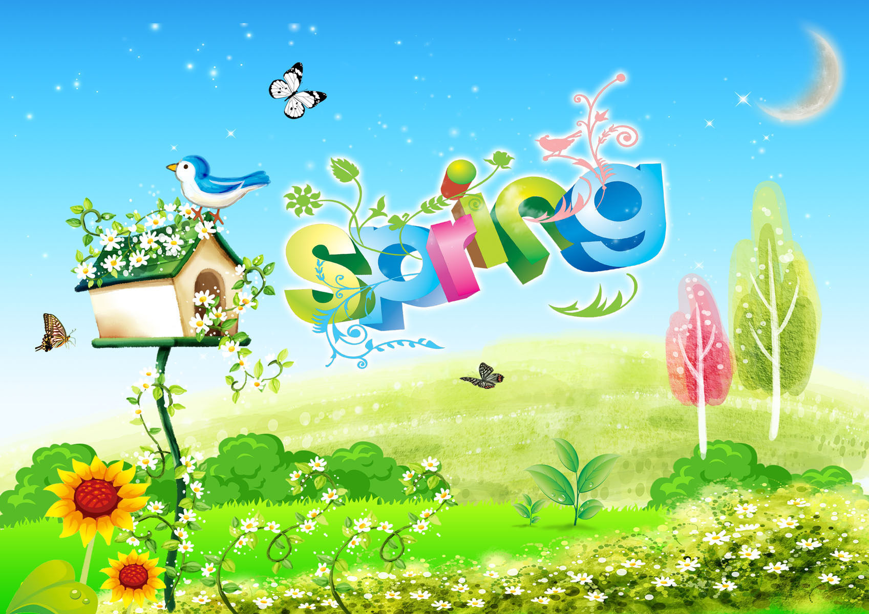 635海报印制海报展板素材265春天美景宣传画图片