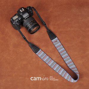 cam-in 棉织系列专业时尚相机背带 通用接口 cam8272