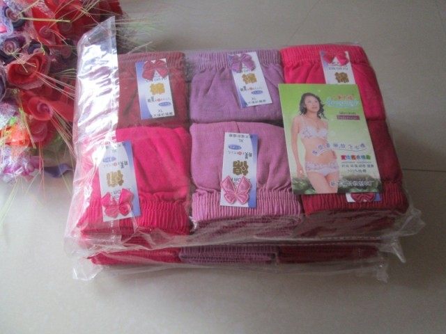 新大福纯棉女三角裤中老年内裤高腰短裤纯色妈咪裤12条棉底裤包邮