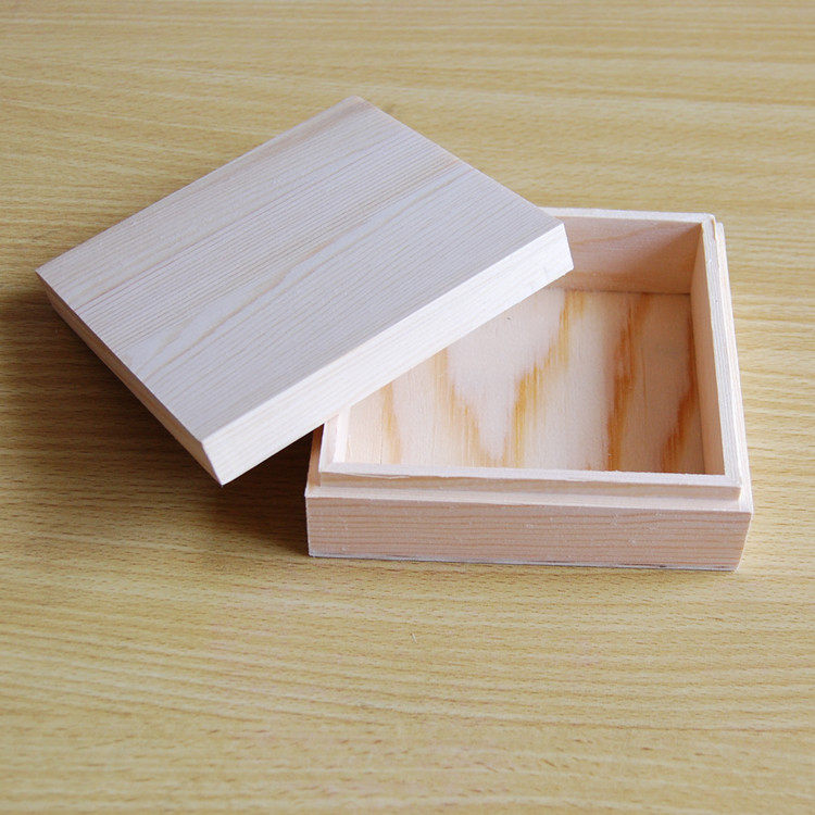 木盒首饰盒原木胚木胎盒子DIY彩绘漆器漆艺漆画大漆材料松木