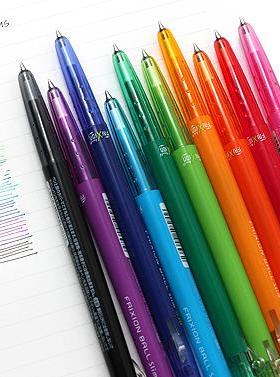 PILOT日本百乐LFBS-18UF彩色摩磨可擦中性笔水笔0.38紫绿橙红蓝色