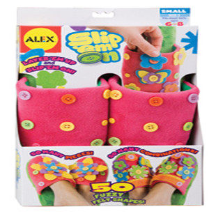 美国9岁保暖手工时尚风棉拖鞋