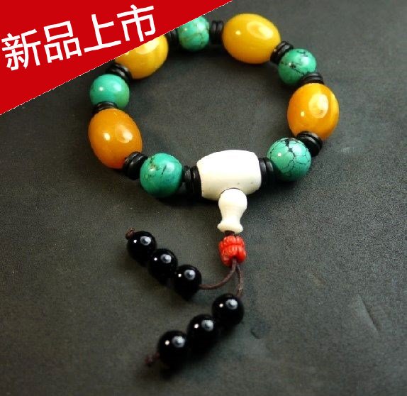 西藏绿松石时尚饰品天然琥珀特价
