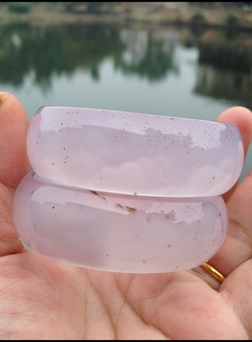 天然手镯姐妹原石饰品紫玉髓