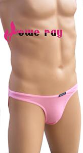 howe ray豪雷斯正品B315舒滑半透明高弹性感诱惑男士三角内裤真人