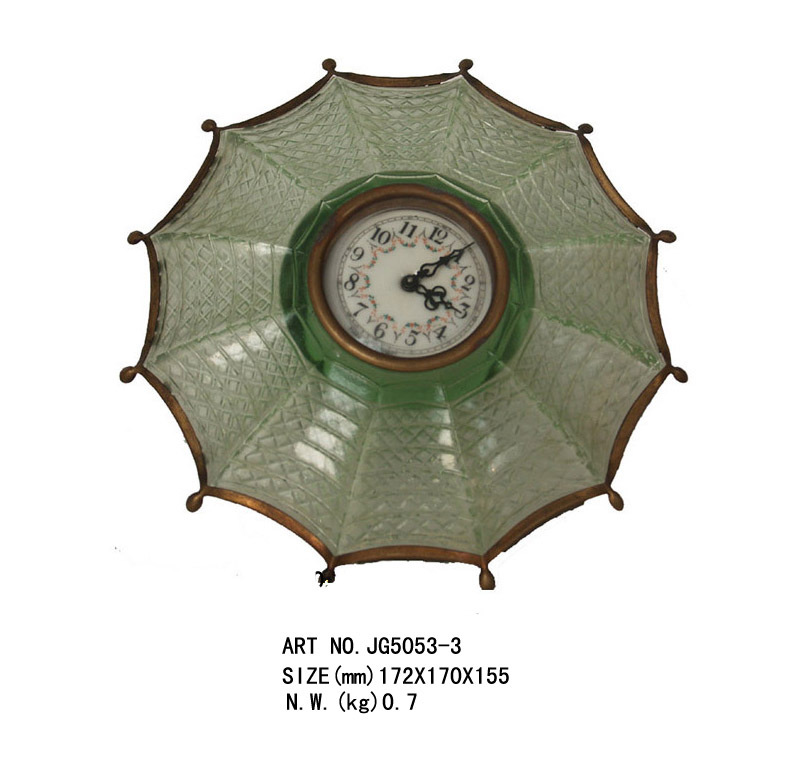 钟 欧式西洋时尚机械钟表工艺钟表(玻璃雨伞)家居装饰