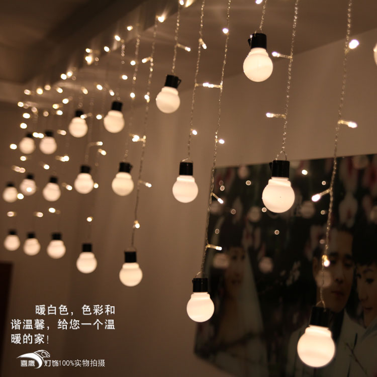Holiday lights window decoration wedding supplies decorative outdoor patio lights flash bulbs LED icicle lights string lights