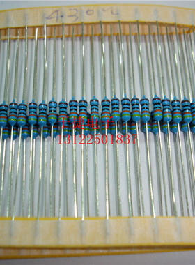 RJ24 1/4W电阻 精度1% 430R插件精密电阻100只单位 全新原装 正品