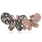 Good retro hair clip Butterfly fly Korea hair clip hairpin rhinestone clips side clips hair accessories