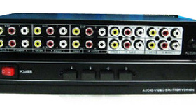 仝丽 VSW4P6 四进六出 音视频分配器 4进6出 音视频切换器