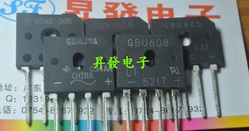 【昇發电子】全新显示器桥堆 整流桥堆 GBU6J US6K80R GBU6G