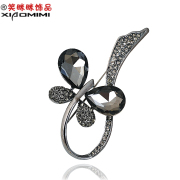 Smiling Korean rhinestones Butterfly pin women luxury corsage pins led Japanese and Korean brooch 800797