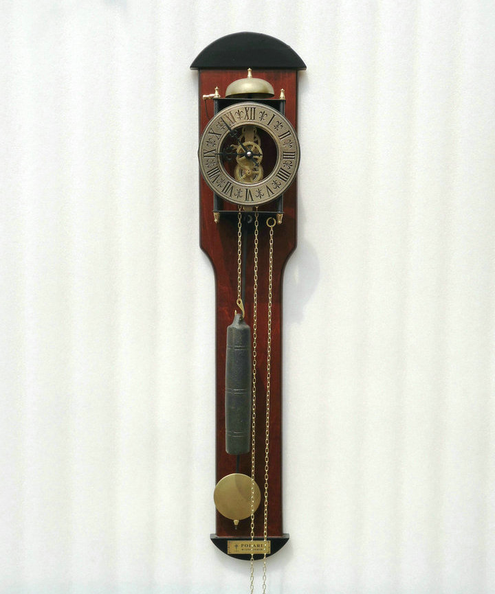 北极星镂空全铜挂钟