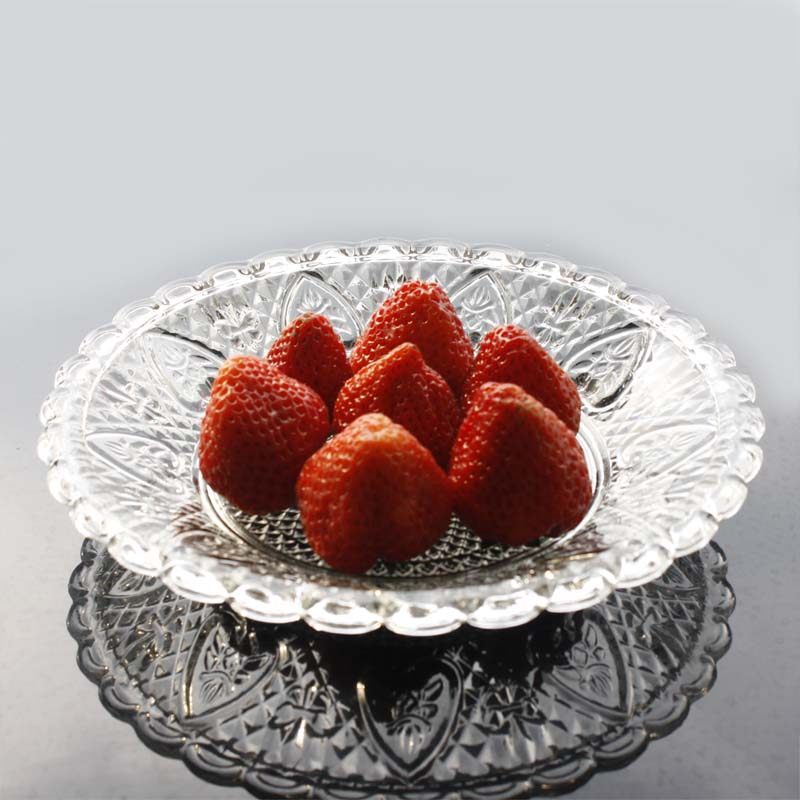 包邮欧式创意时尚珍珠果盘 无铅玻璃干果碟婚庆零食水果盘点心盘