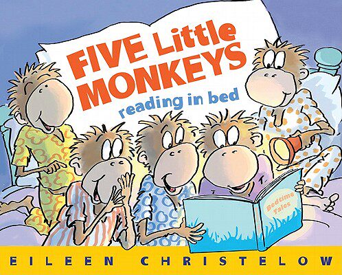 【预售】Five Little Monkeys Reading in Bed