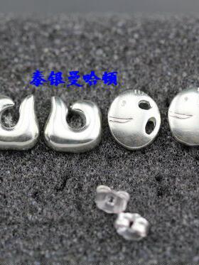 纯银曼谷手工原创设计风云朵耳钉