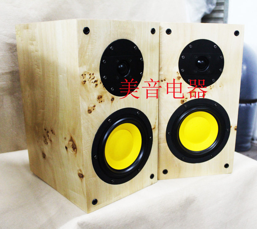 【广州惠威扬声器专卖店】惠威D6G+X1R进口马眼木皮DIY成品箱/对