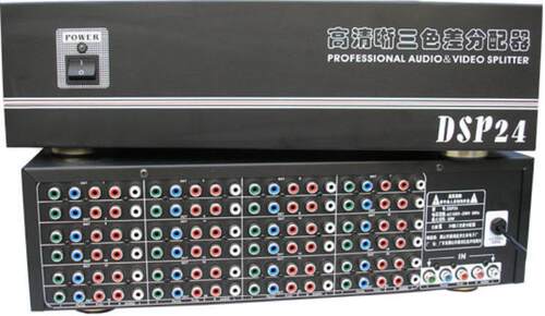 仝丽 DSp24 1进24出 高清晰 24口色差分量分配器 音视频分配器