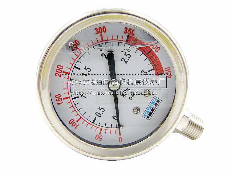 油压表液压表抗震压力表YN-60 YN60耐震压力表0-3MPA防震压力表