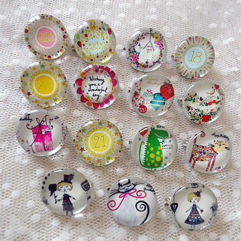 Broche Lovers en cristal artificiel - Ref 1180520 Image 1
