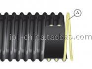 品牌深灰色螺旋硬塑内壁平滑轻巧柔软抽吸烟尘气体排风软管EL38