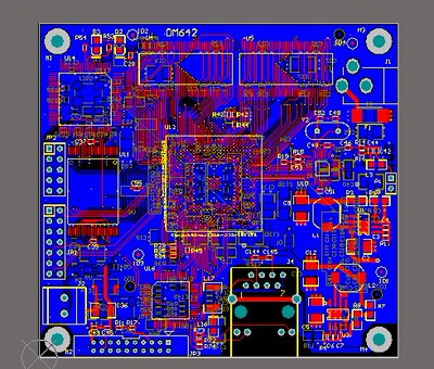 TMS320DM642开发板原理图pcb DM642 有TVP5150 LXT971 CPLD FLASH