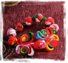 手链--蝴蝶结(红色,粉红色)--内有细节图