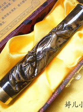 正品海柳烟嘴血柳活柳雕刻蝙蝠/福到 双重过滤烟嘴 C62
