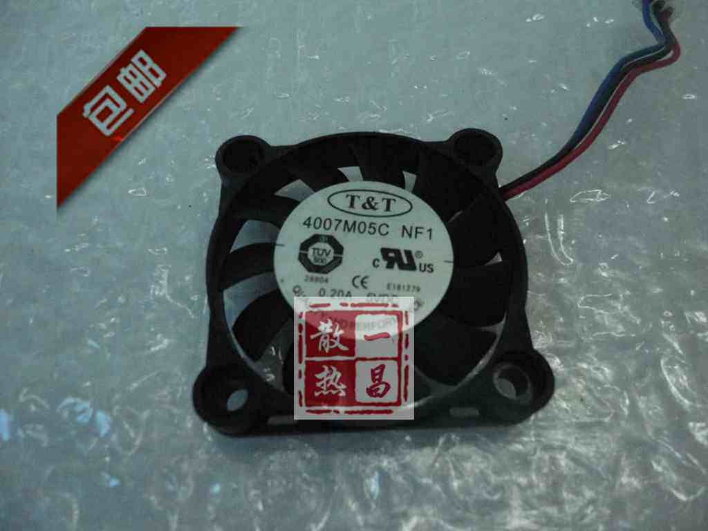 全新原装T&T 4CM超薄风扇 4007M05C 5V 0.2A 4007 40*40*7MM