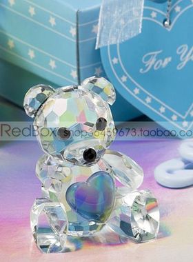 RedBox结婚回礼创意水晶小熊多款 Baby Shower Favors Teddy Bear