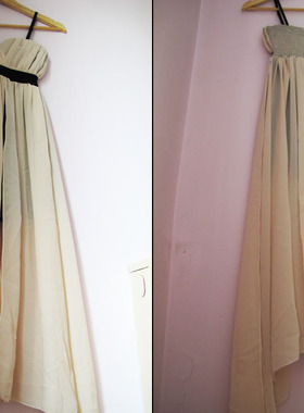 AYUKI海边度假泫雅波西米亚森女米白色吊带长裙连衣裙沙滩裙裙子