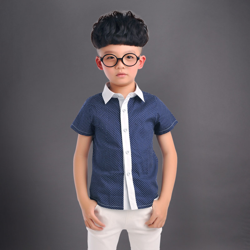 Chemise garcon à manche courte - Ref 2077479 Image 1