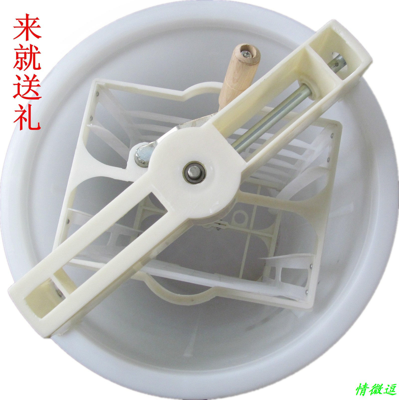 养蜂工具塑料摇糖蜜机二型 蜜蜂群巢础框巢蜜盒格框蜂箱打蜜糖机