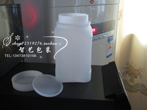 厂家直销500ml塑料瓶500g 毫升 分装瓶 样品瓶 大口瓶 方瓶