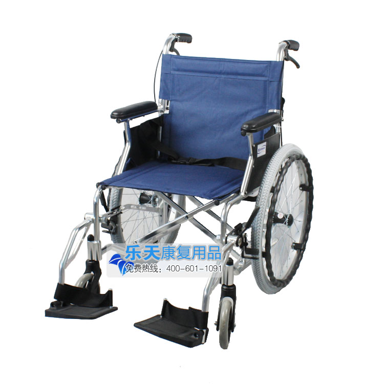 互邦轮椅 HBL35-SJZ20四刹铝合金残疾人老人代步车轻便折叠