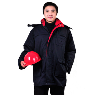 棉衣 长款 男装 外套 工作服棉袄 哲惟思168 加厚活胆防寒服 冬季