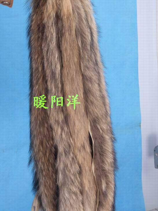 貉子毛毛条狐狸领子貉子帽条羽绒服帽条领子皮毛领子狐狸毛毛条