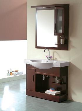 欧式美式橡木浴室柜组合实木卫浴柜洗脸盆柜洗手盆柜洗漱台 XM106