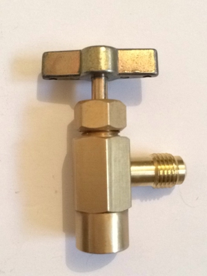 欧美产R134A制冷剂专用开瓶器开瓶阀瓶口螺纹1/2ACME外螺纹1/4