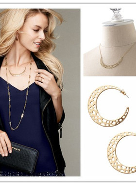 饰品欧美短款质感项链耳环