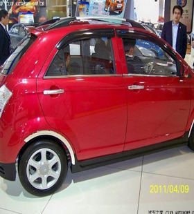 10-11416款天津一汽威志V2专用不锈钢车窗饰条