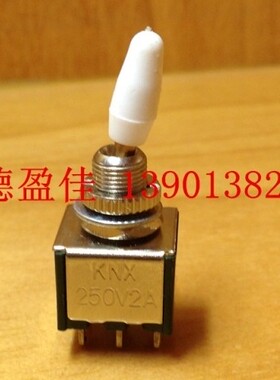 电子开关优质钮子开关6脚2档摇头摇臂 拨动 乒乓开关KNX-202  6MM