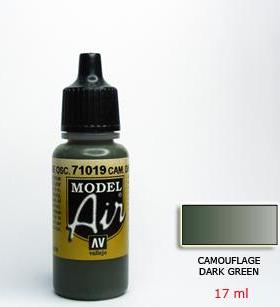 钢铁苍穹 AV 喷涂水性漆 71019 伪装迷彩深绿色 17ml