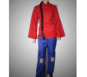 新款促销古装白毛女喜儿表演服贫苦红色村姑农民百姓铁梅演出服装