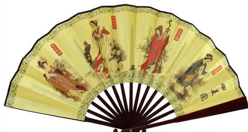10寸四美图四美女扇子四大美女