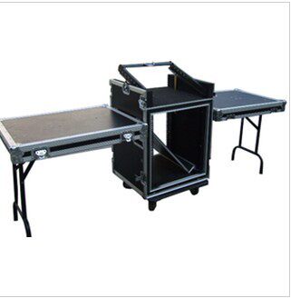 12U+4U总16U专业音响功放机柜箱带2个侧台航空箱 机箱 音