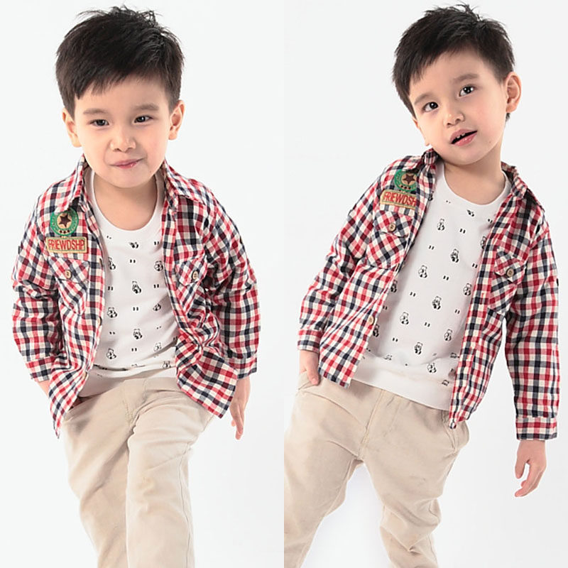 Chemise garcon à manche longue - Ref 2078547 Image 1