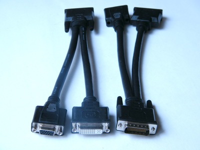 美国startech DMS-59针转DVI+VGA一分二转接线 转换线 DL59DVIVGA