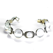 Seven baoshuxin Opal bracelet 925 silver bracelet hand retro ladies Thai silver jewelry specials email